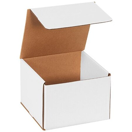 Box Packaging Corrugated Mailers, 7L x 7W x 5H, White, PK50 M775